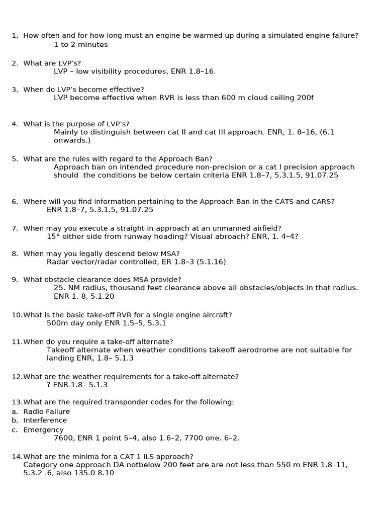 IF question | PDF | Instrument Flight Rules | Aviation