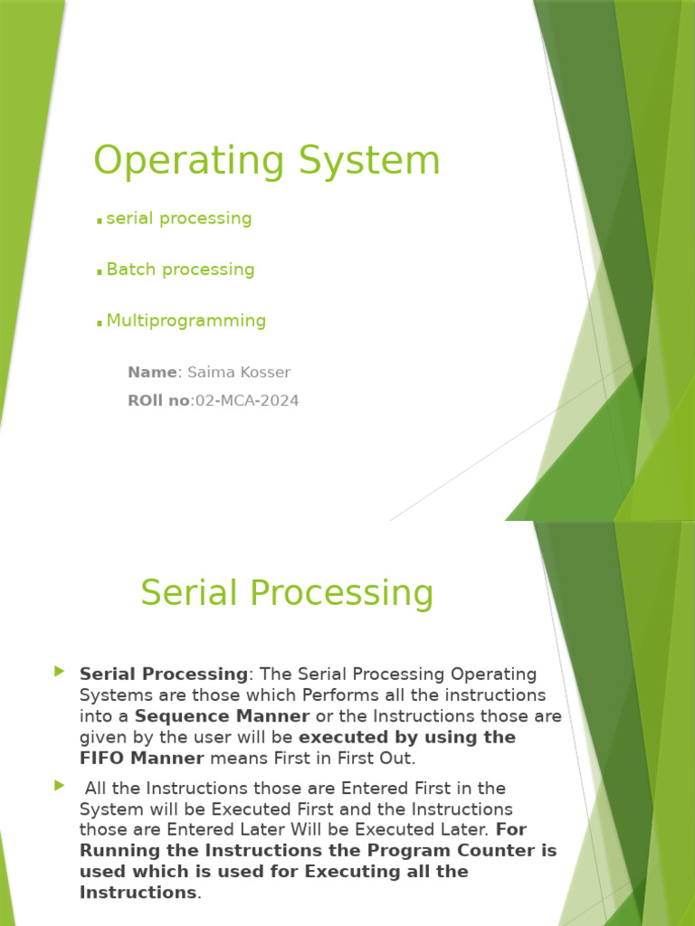 Presentation | PDF | Process (Computing) | Input/Output