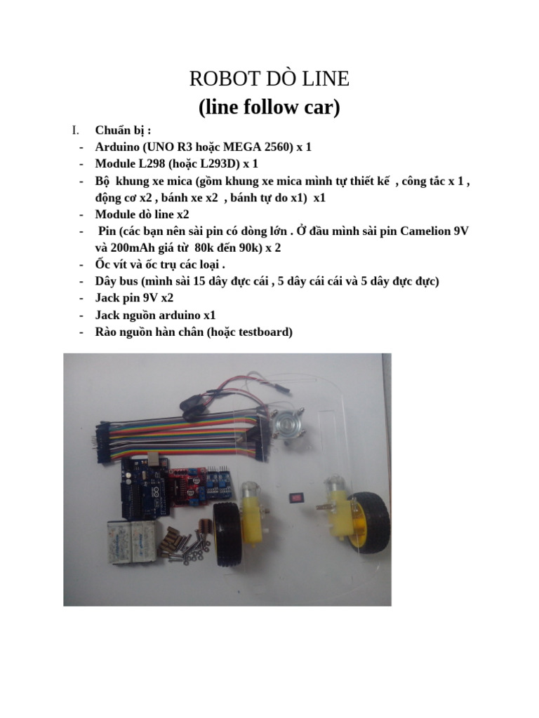 Robot Dò Line | PDF