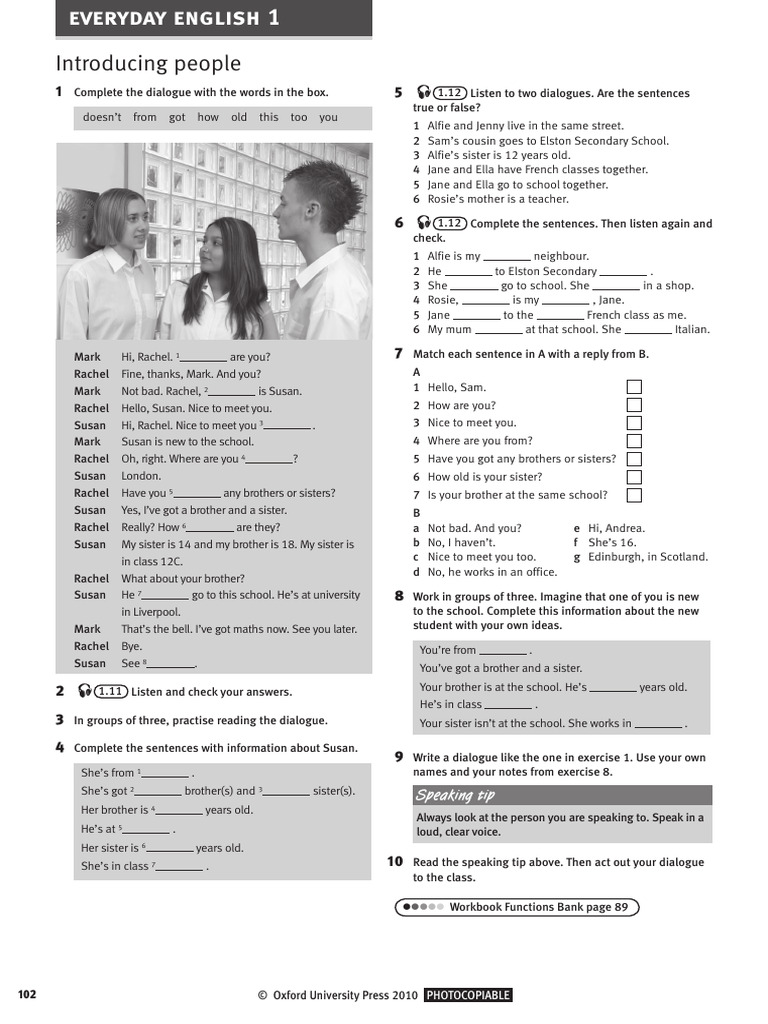 Everyday English: Introductory Dialogues | PDF