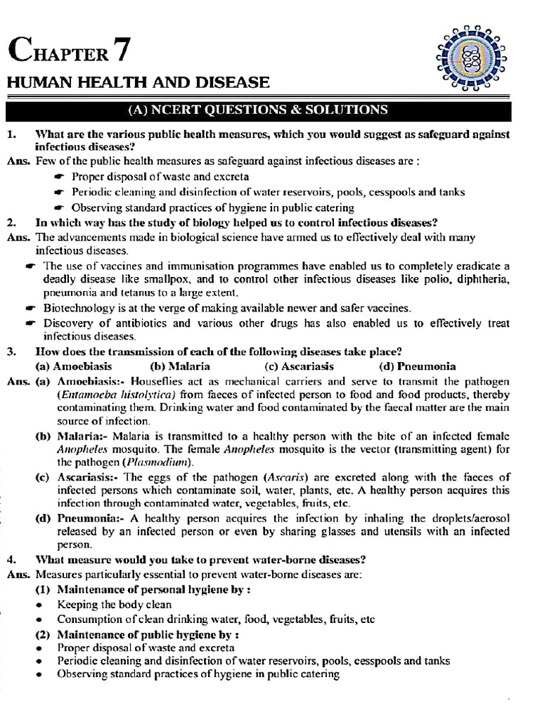 Human Health Questions | PDF