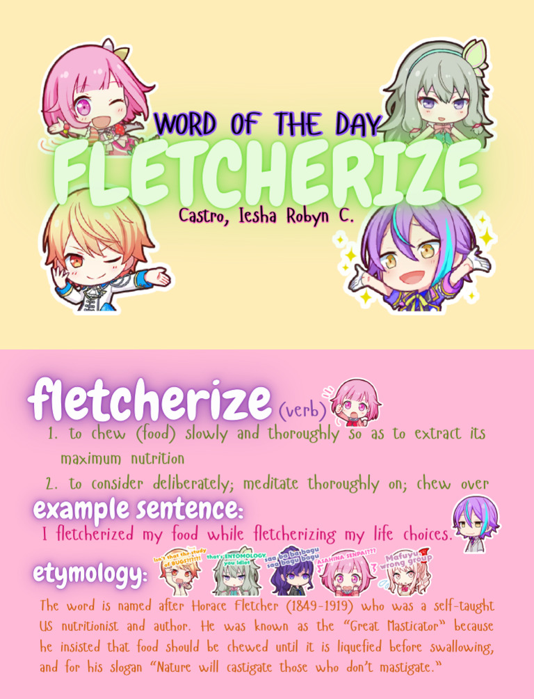 Fletcherize | PDF