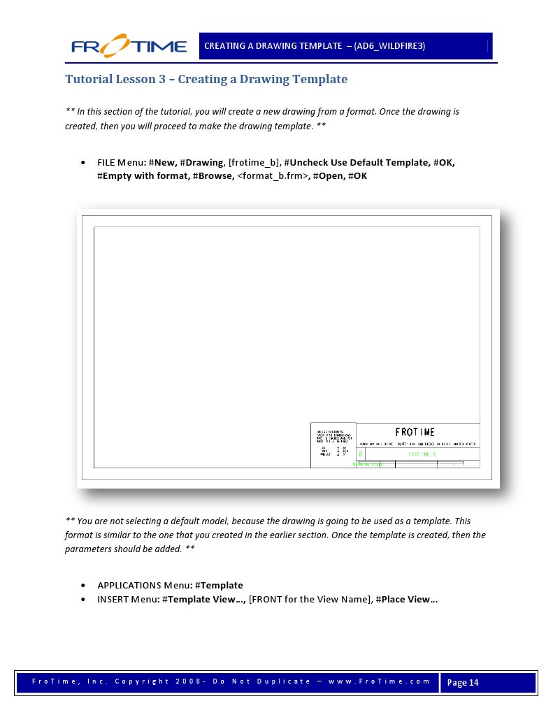 Tutorial Lesson 3 Creating A Drawing Template PDF