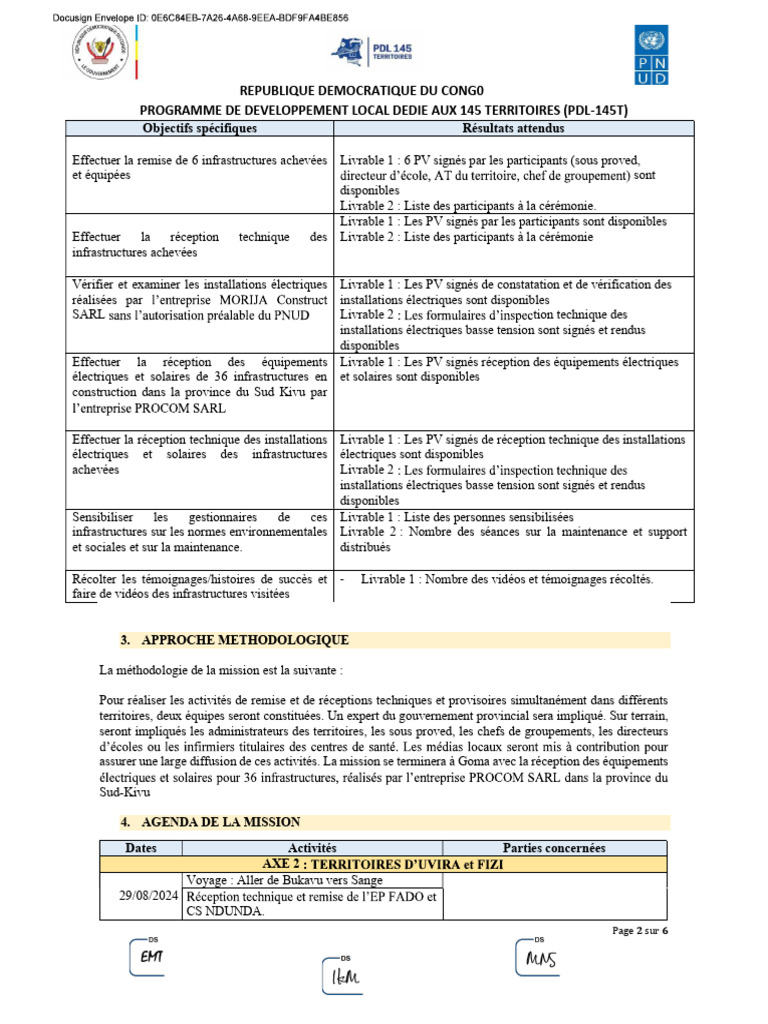 Développement local en RDC : PDL-145T | PDF