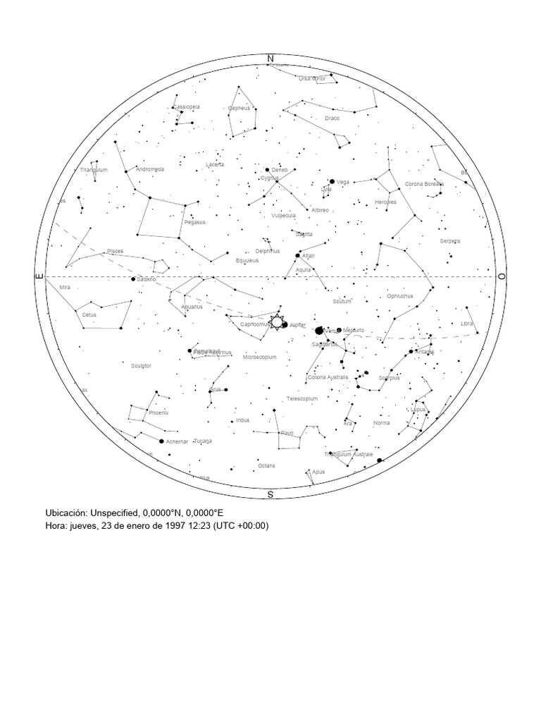 Sky Chart PDF PDF Stellar Astronomy Stars