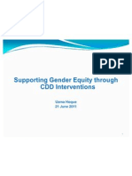 Supporting Gender Equity through CDD Interventions