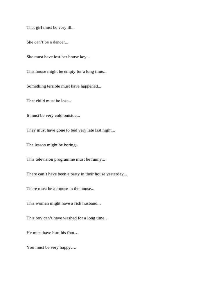 Speculative Statements Examples | PDF