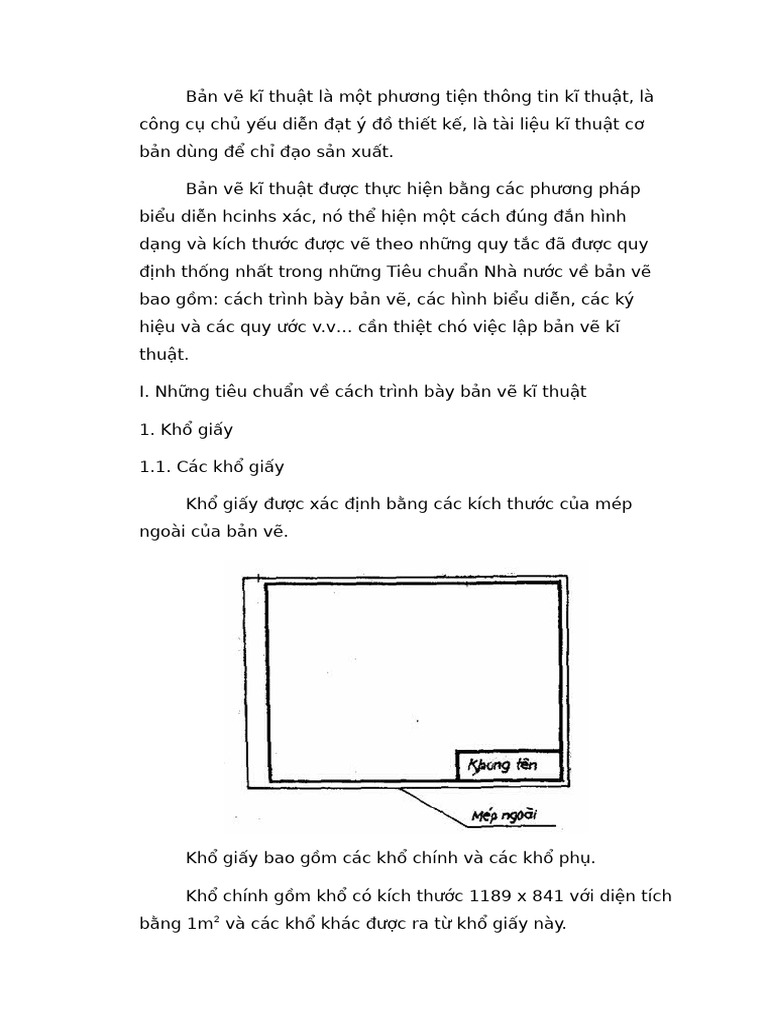 Tim Hieu Ve Trinh Bay Ban Ve Ki Thuat | PDF