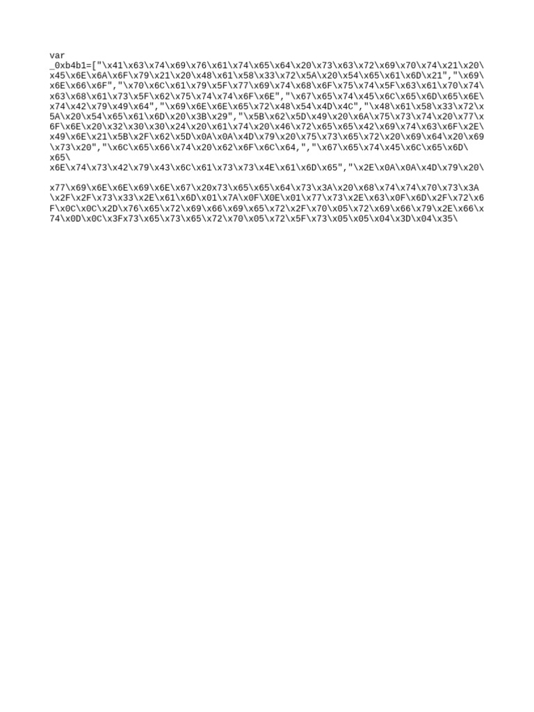 JavaScript Code Activation Guide | PDF