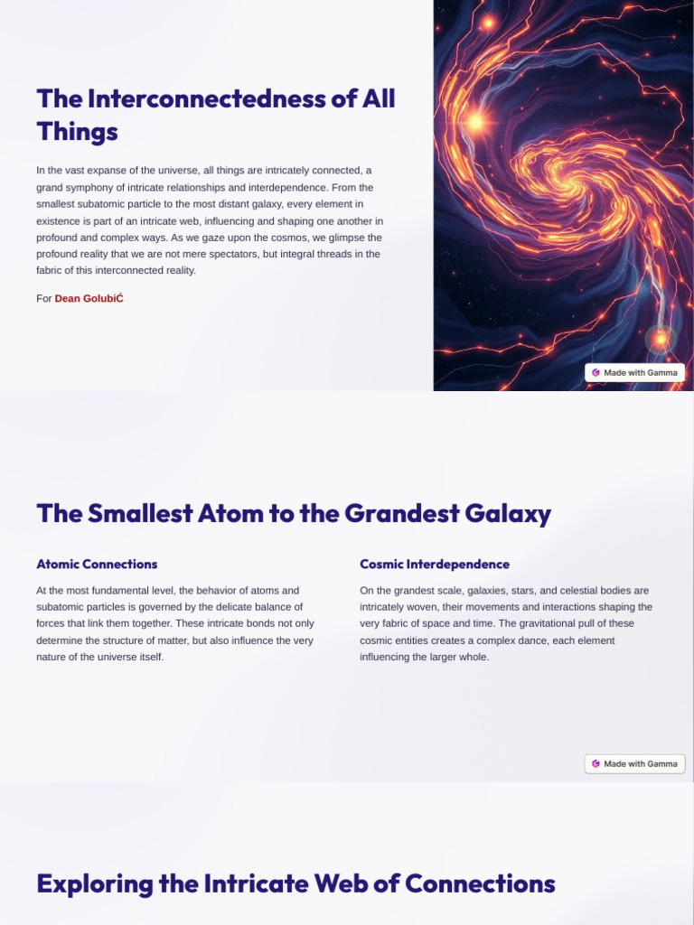 Interconnectedness The Cosmic Symphony PDF Universe Galaxy