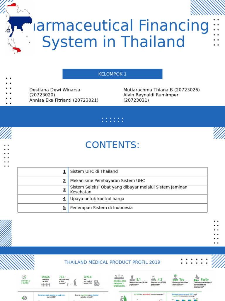 Pharmaceutical Financing System in Thailand | PDF