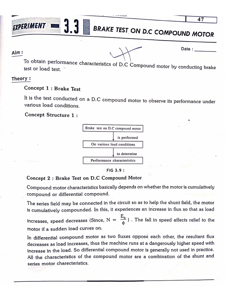 Brake Test On DC Compound Motor | PDF