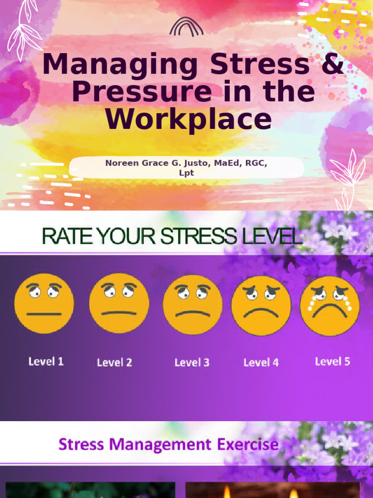Managing Workplace Stress Effectively | PDF