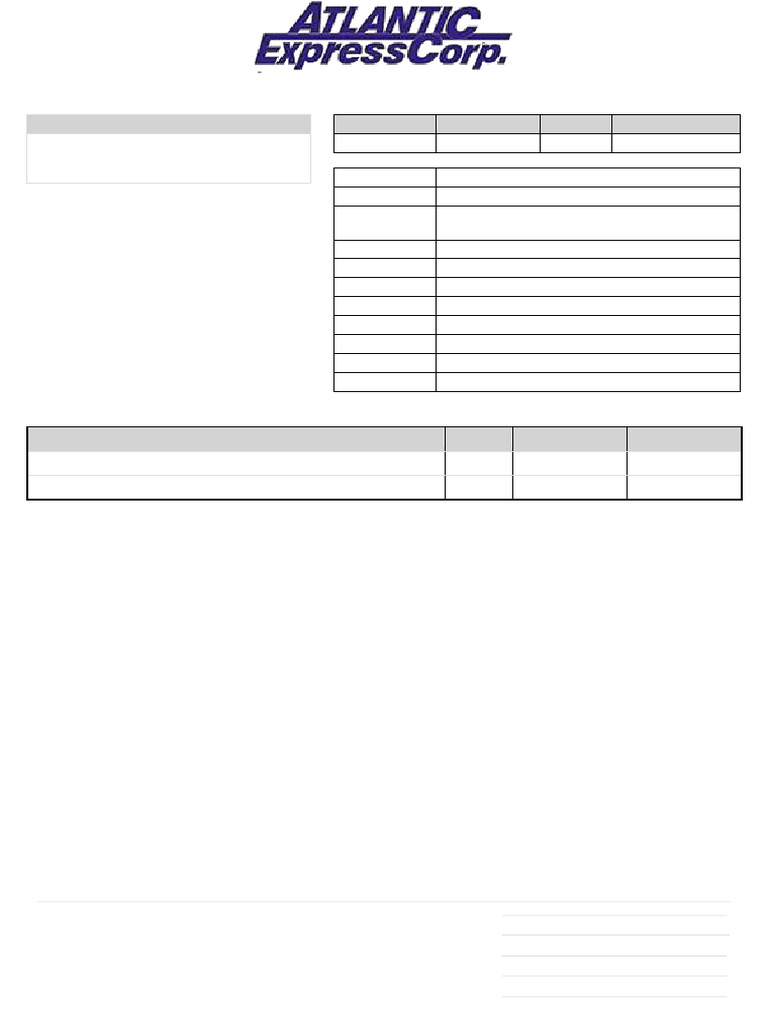 Invoice for Atlantic Express Corp. | PDF | Business Documents