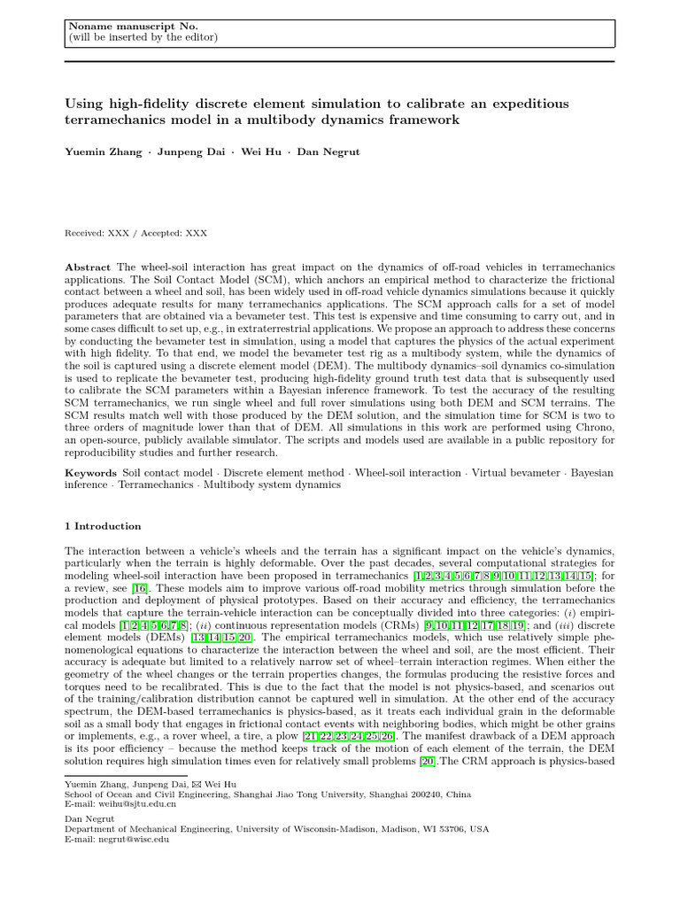 Using High-Fidelity Discrete Element Simulation To | PDF | Stress ...