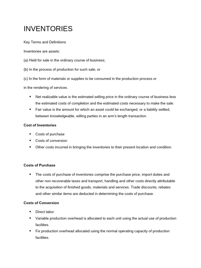 Inventory Costing and Valuation Methods | PDF | Cost Of Goods Sold ...