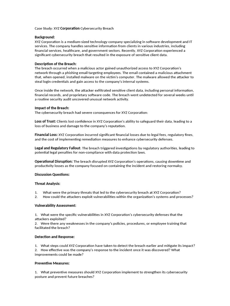 Case Study Vulnerabilities | PDF | Security | Computer Security