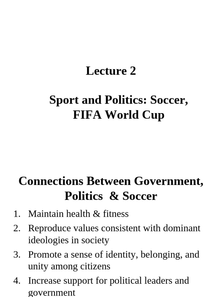 Soccer's Role in Politics and Identity | PDF | Fc Barcelona | South ...