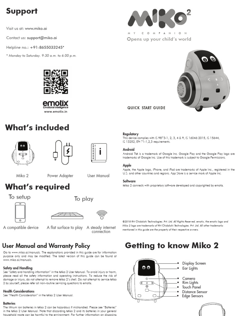 Miko2 Manual | PDF | Google Play | Apple Inc.