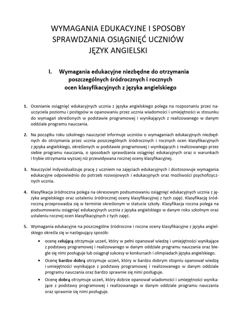 Jezyk Angielski | PDF