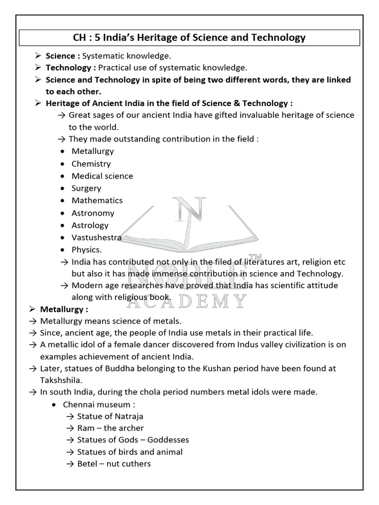 India's Ancient Science and Technology | PDF | Science