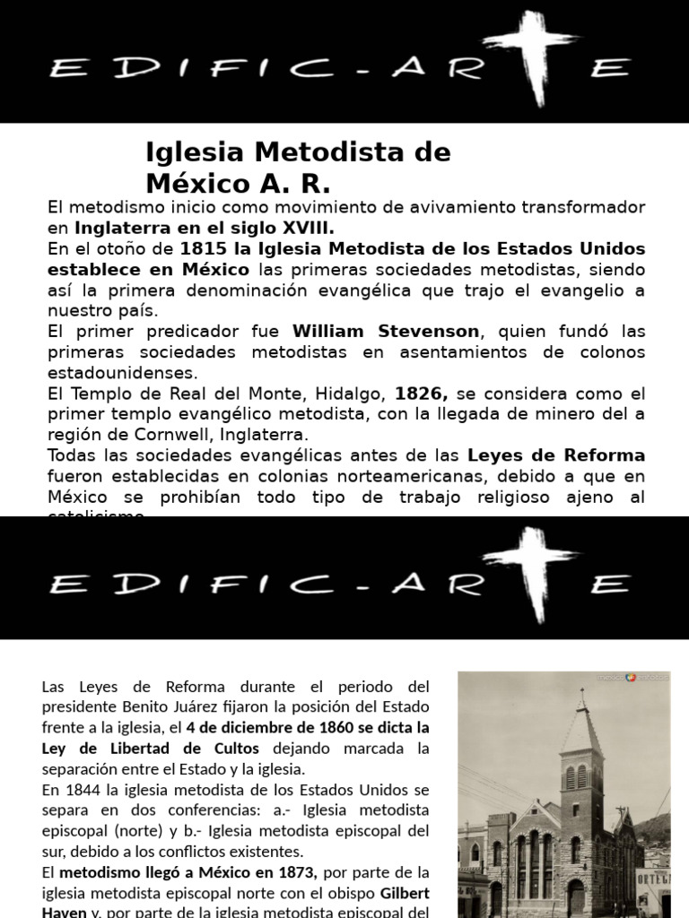 Historia de la Iglesia Metodista en México | PDF | metodismo | Iglesia ...
