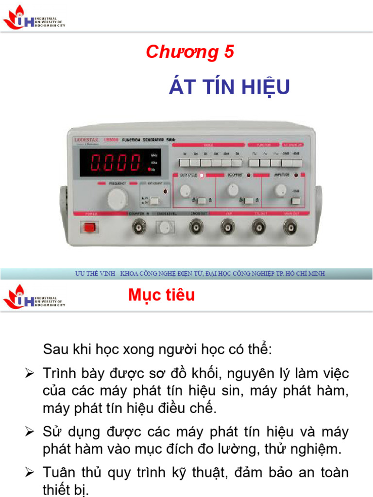 Máy Ph Át Tín Hiệu: Chương 5 | PDF