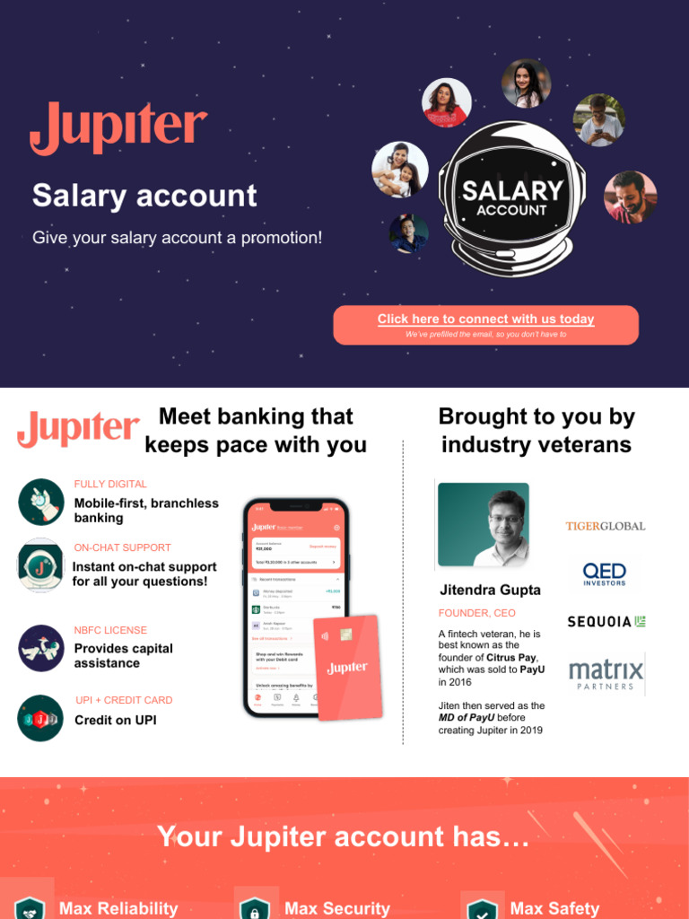 Jupiter Salary Platform Pitch Deck-All Onsurity Plans | PDF | Credit ...