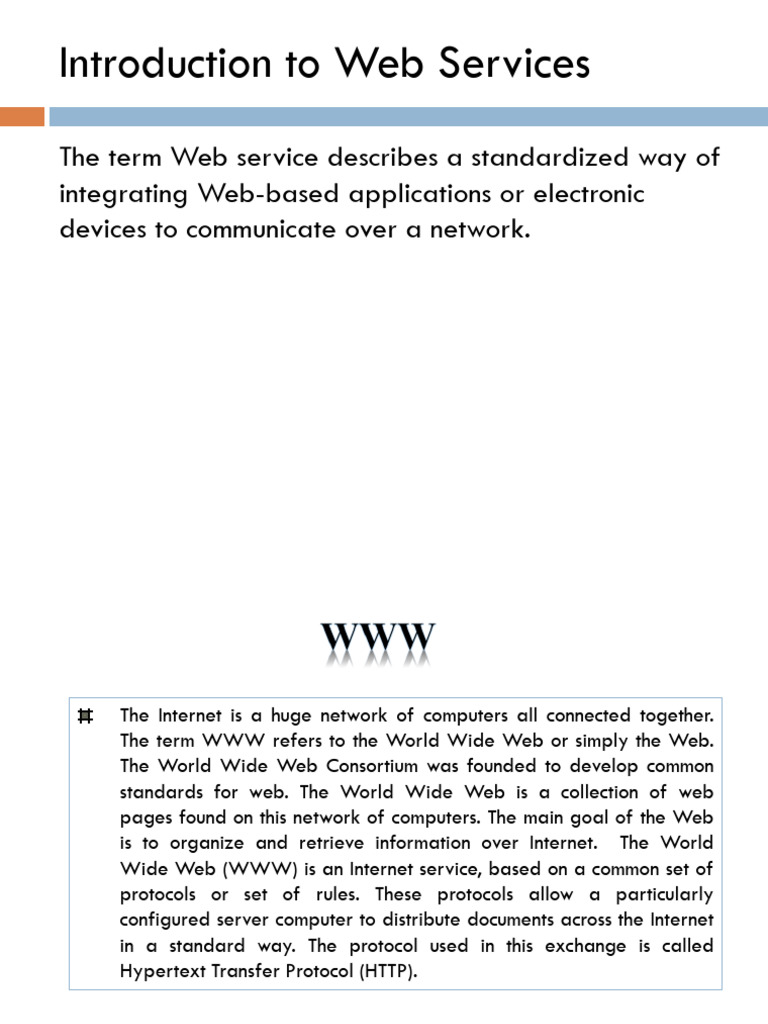 Computer Netwrok (Web Services) | PDF | World Wide Web | Internet & Web
