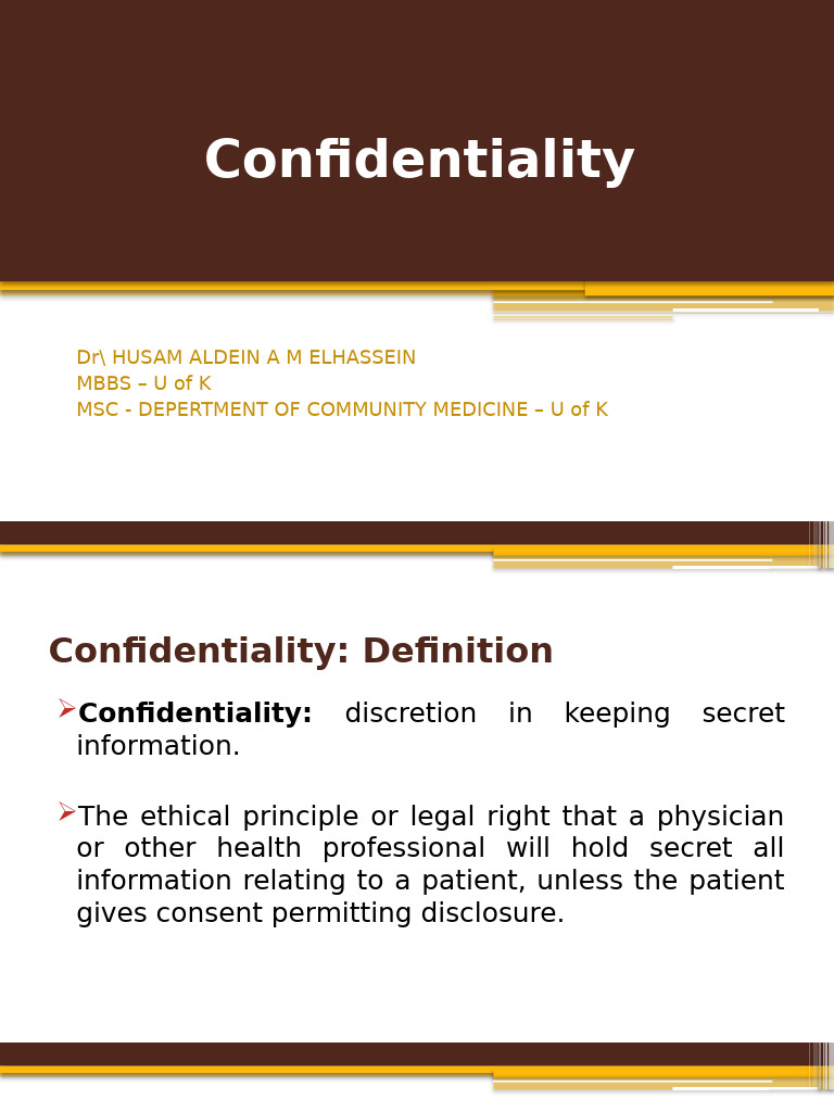 CONFIDENTIALITY DEFINITION MEANING intelligence overview