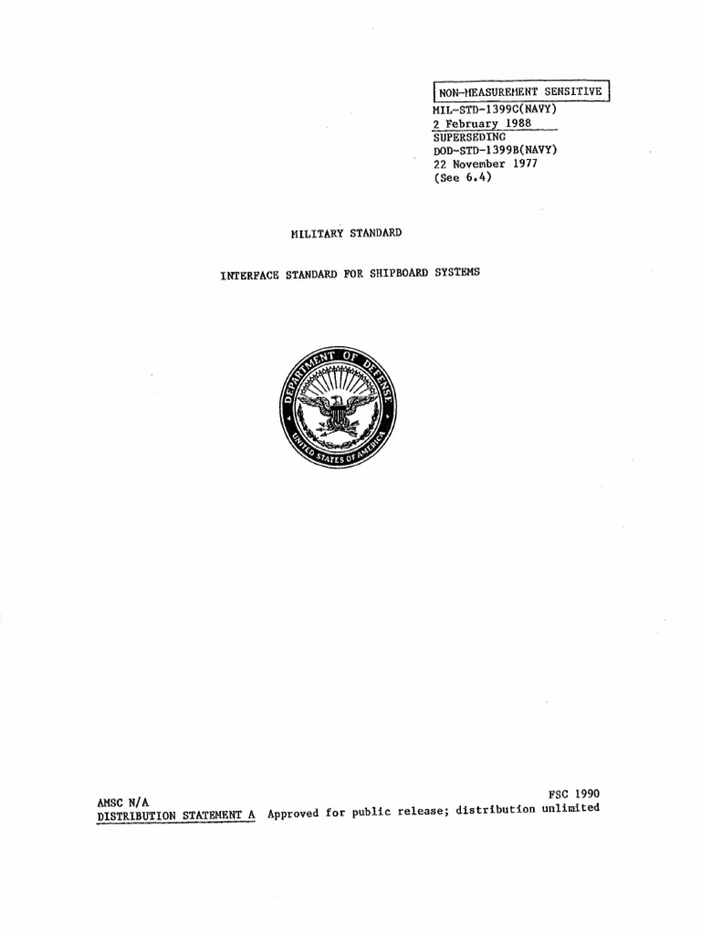 Mil STD 1399C | PDF