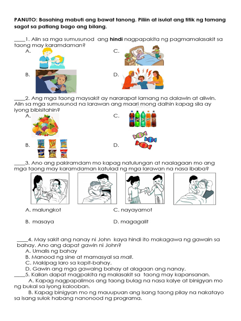Summative Test and Reviewer in ESP 3 | PDF