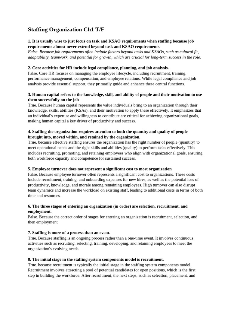 Understanding Staffing Processes and Models | PDF | Recruitment | Human ...