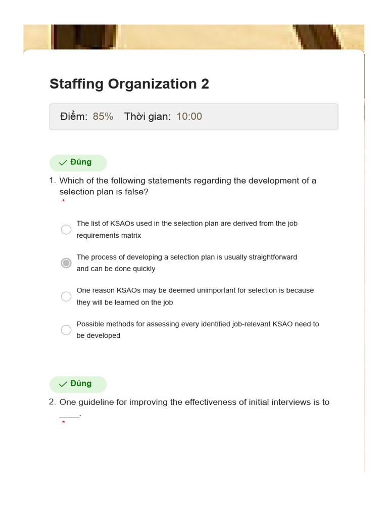 Staffing Organization 2 | PDF | Business | Organizational Behavior