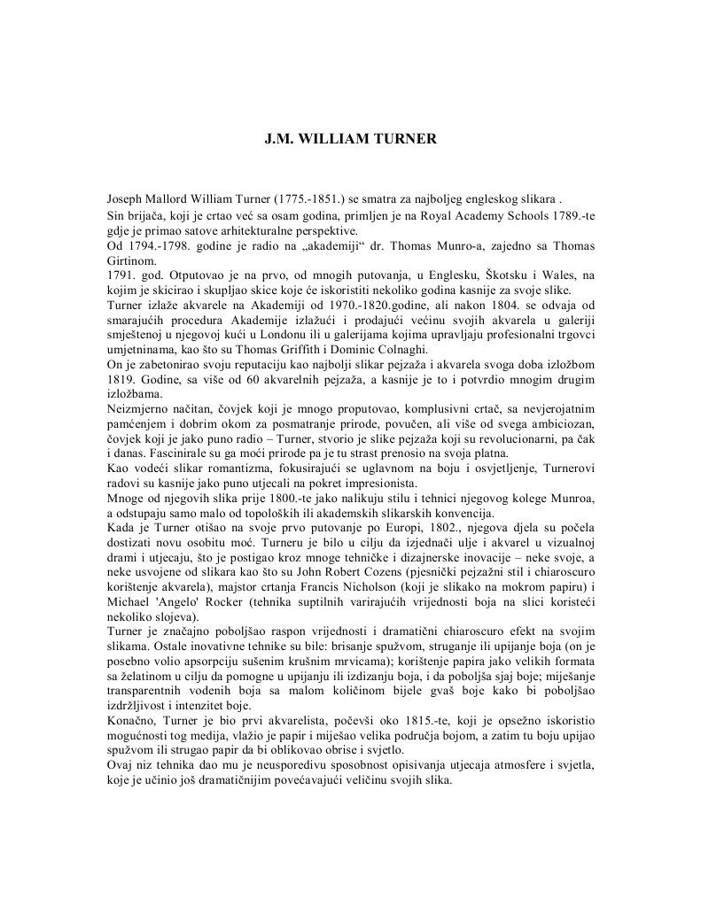 Turner | PDF