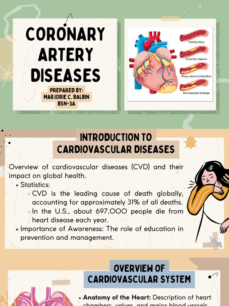 Overview of Coronary Artery Diseases | PDF | Myocardial Infarction ...