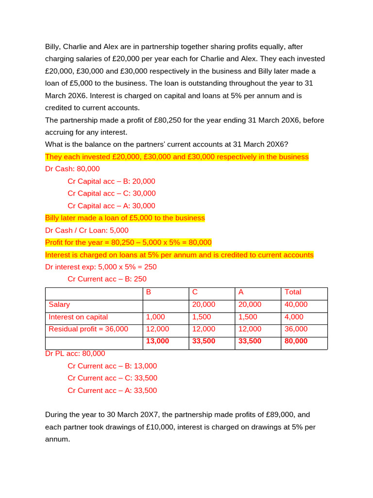 C15 example 3 | PDF | Interest | Goodwill (Accounting)