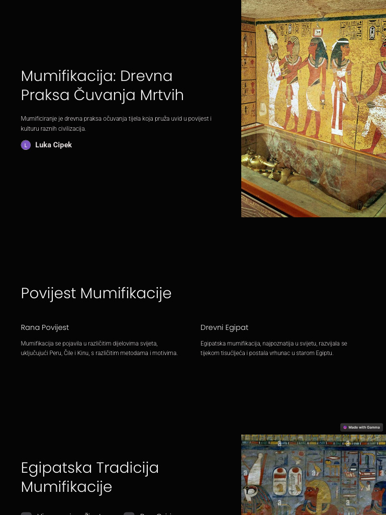 Mumifikacija Drevna Praksa Cuvanja Mrtvih | PDF