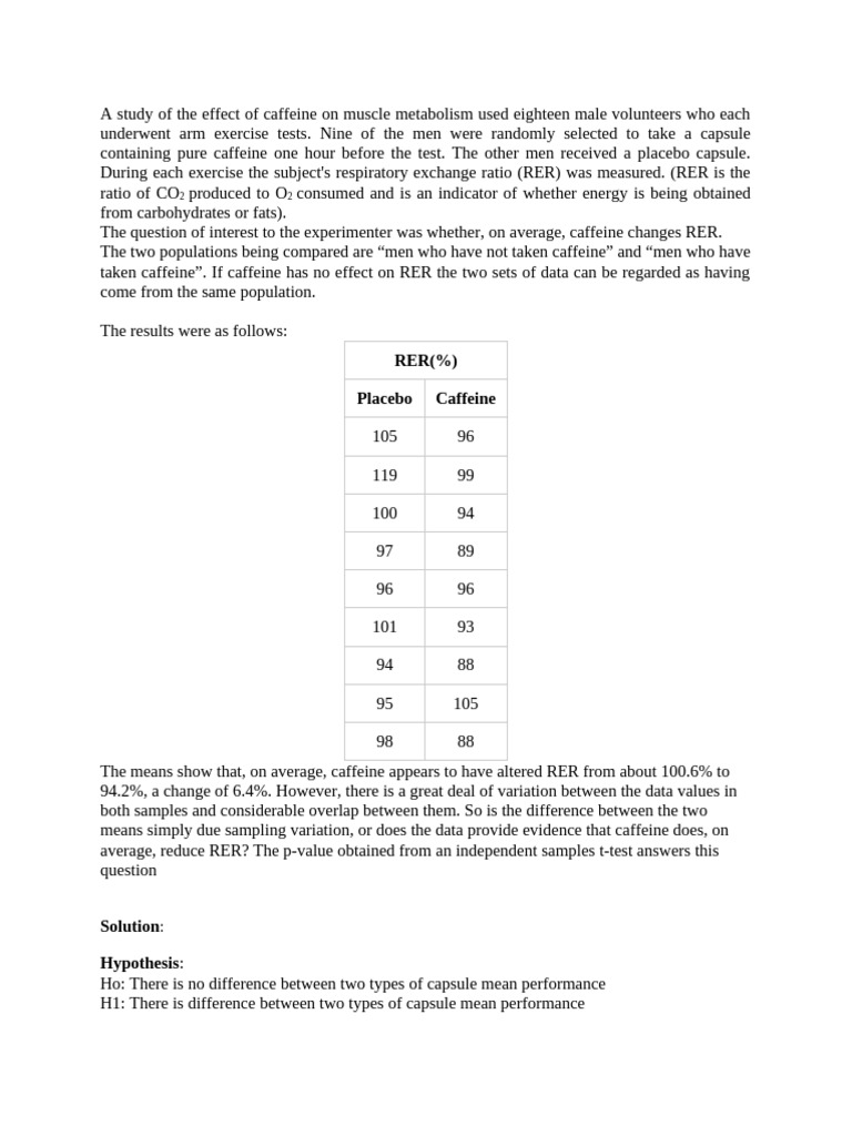 Two Sample t Test | PDF | Student's T Test | Scientific Method