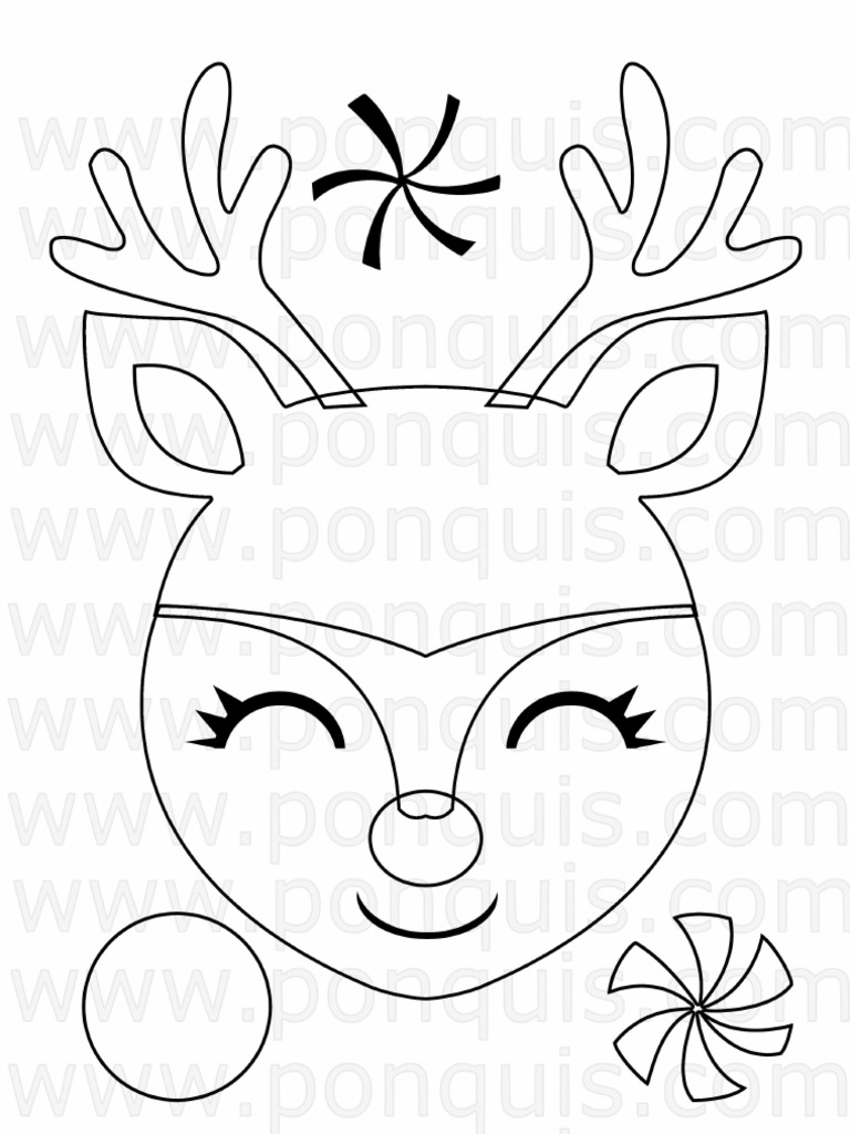 Moldes para Realizar Reno Con Dulces de Navidad Era | PDF
