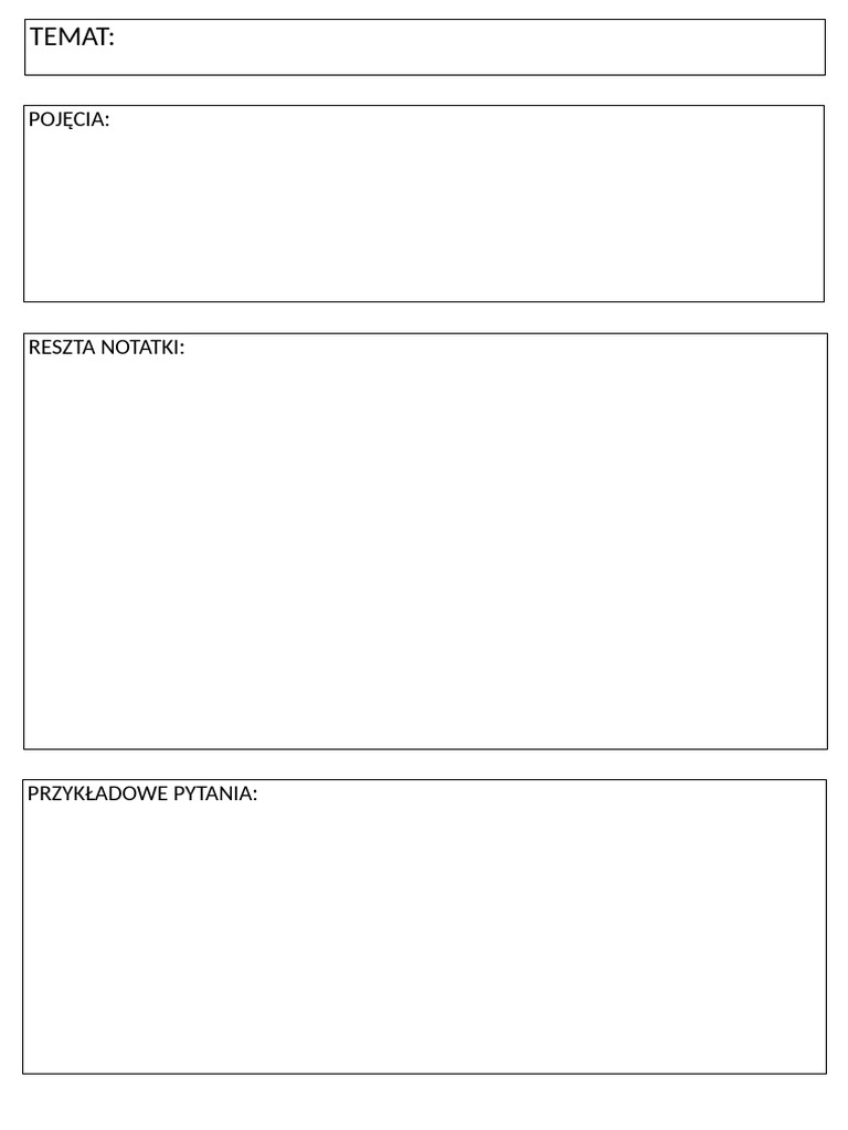 Uniwersalna Notatka Do Uzytku | PDF