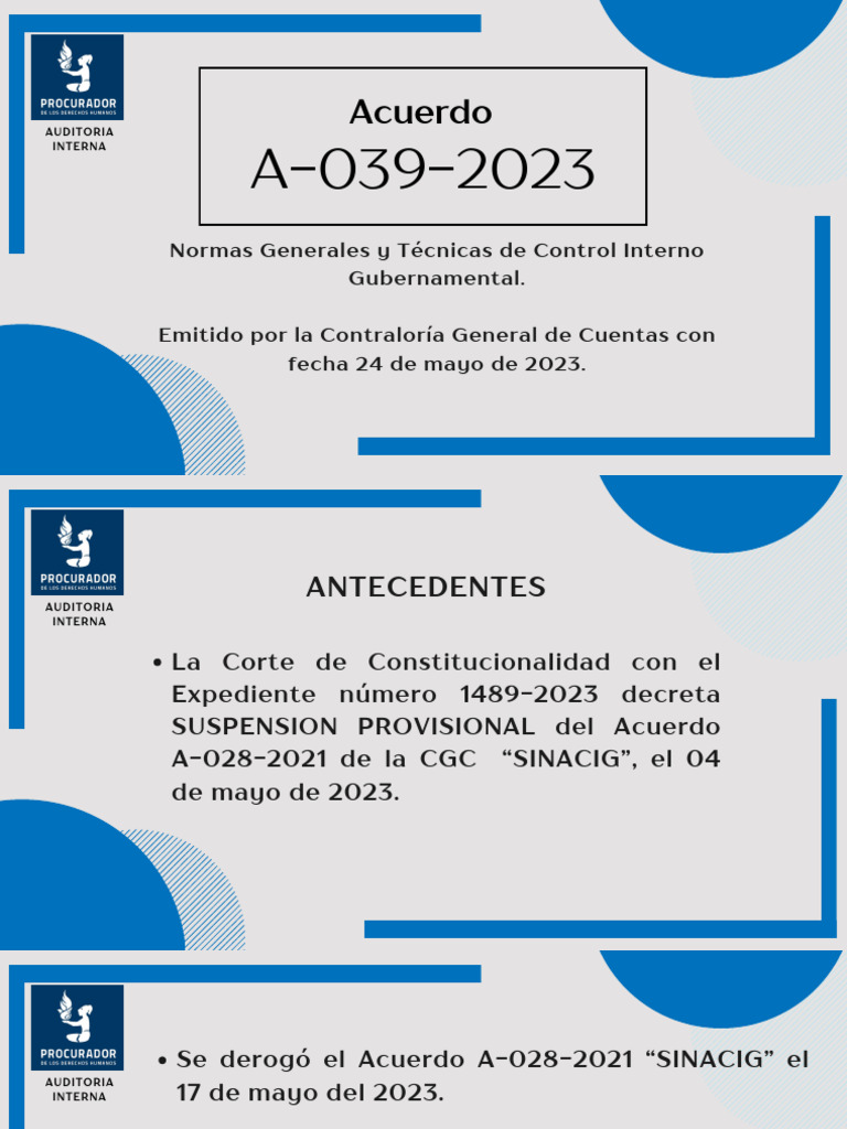Normas de Control Interno Gubernamental | PDF | Auditoría | Contabilidad