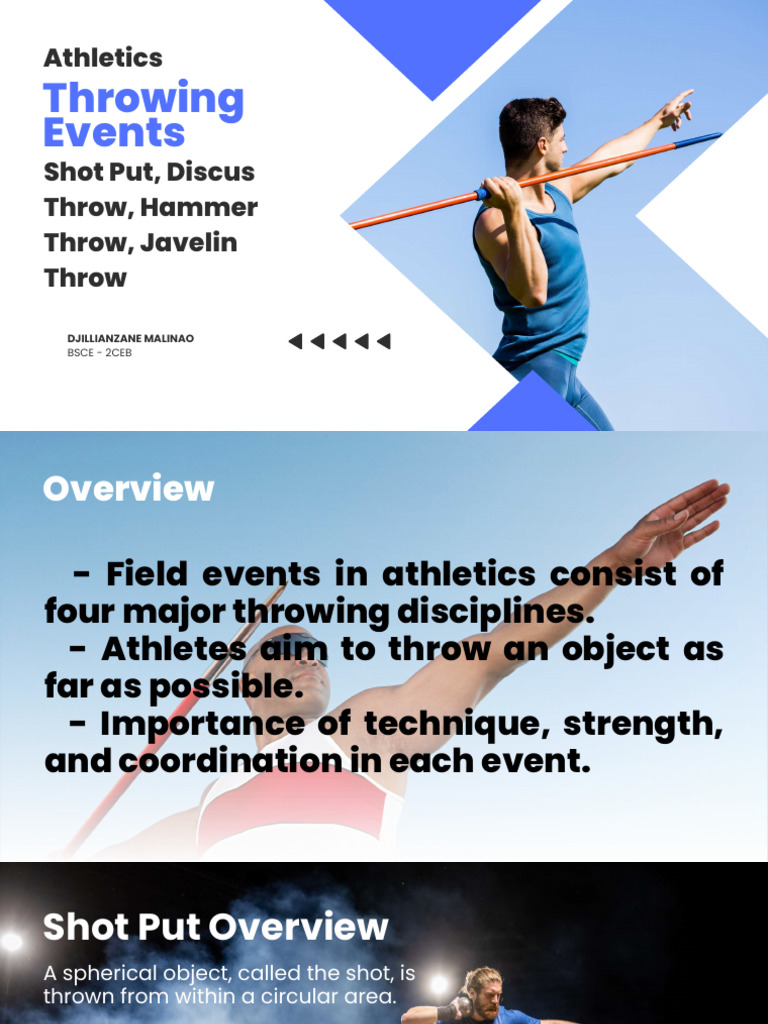Overview of Throwing Events in Athletics | PDF