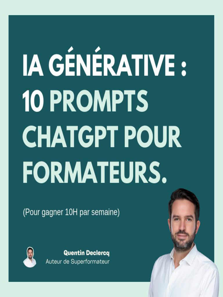 10 Prompts ChatGPT pour Formateurs | PDF | Pédagogie | Intelligence ...