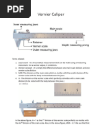 Understanding Vernier Calipers and Errors | PDF | Observational Error