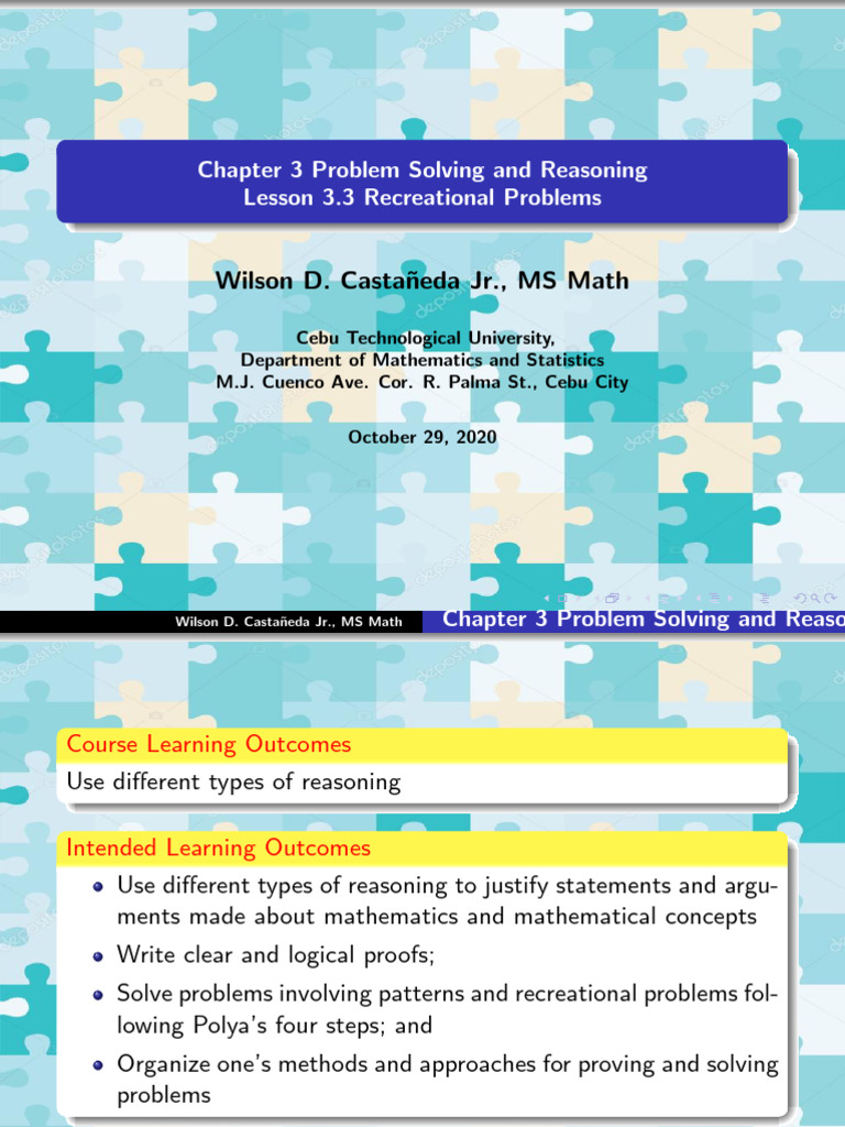 Recreational Math Puzzles and Strategies | PDF | Mathematics