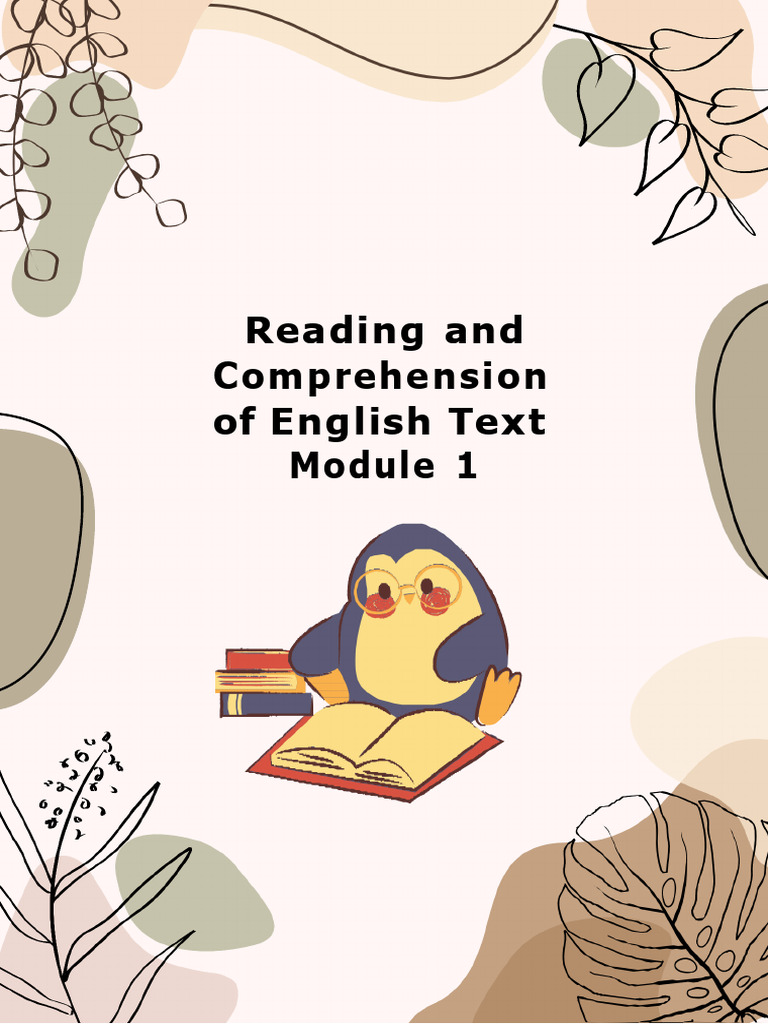3. Module 1-2 | PDF | Reading Comprehension | Reading (Process)