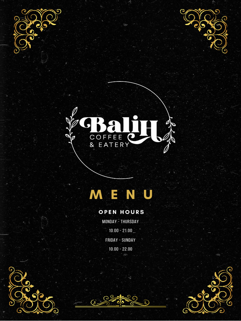 Menu Bali Coffee & Eatery Terbaru | PDF