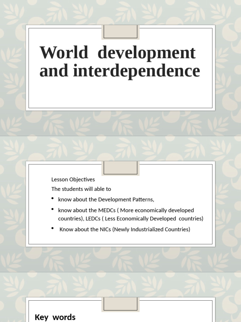 Understanding Global Development Patterns | PDF | Gross Domestic ...