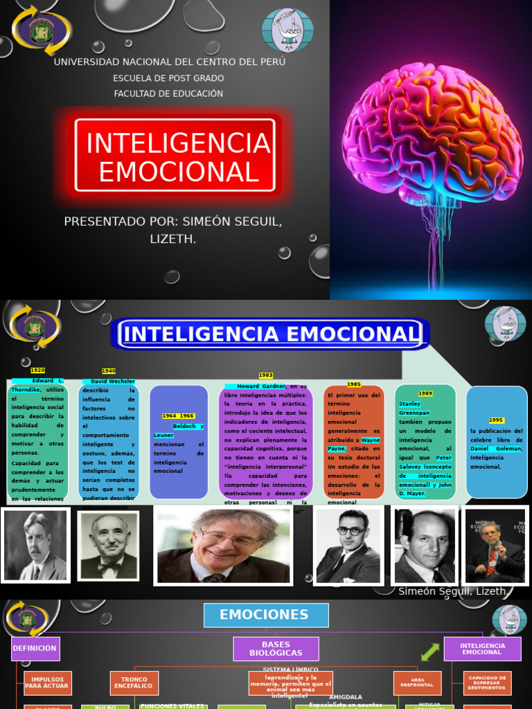 Historia y Bases de la Inteligencia Emocional | PDF | Inteligencia ...